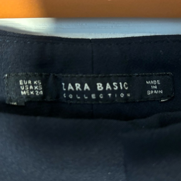 Navy XS Zara Basic Collection Dress Pants - with white and black side stripe - Picture 3 of 4